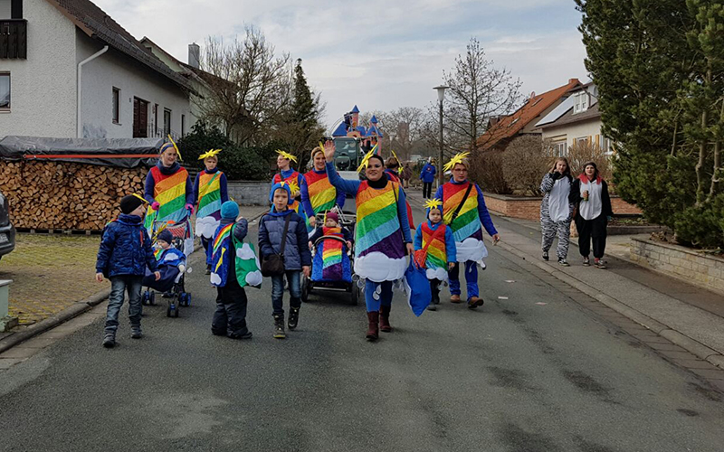 Beim Umzug in Aubstadt